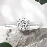 LUCCE AZALEA™ Round Lab Diamond 0.51ct D VVS2 Id IGI 14K White Gold