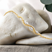 LUCCE CONSTANCE™ Infini Bracelet 0.70ctw Lab Diamond 18K Yellow Gold