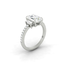 Load image into Gallery viewer, Rina Pavé Radiant Moissanite
