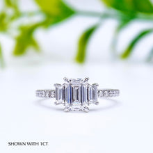 Load image into Gallery viewer, Rina Pave Emerald Lab Diamond 1.01ct D VVS2 Ex IGI 18K White Gold
