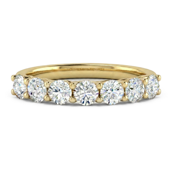 LUCCE RIVERA™ 7-Stone 1.19ctw Lab Diamond 18K Yellow Gold