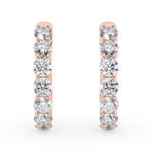 Load image into Gallery viewer, Lucce Rivera Hoop Earrings Diamond
