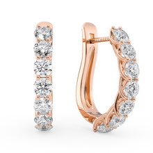 Load image into Gallery viewer, Lucce Rivera Hoop Earrings Diamond
