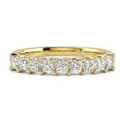 LUCCE RIVERA™ 9-stone Princess 0.90ctw Lab Diamond 14K Yellow Gold