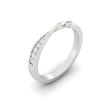 Load image into Gallery viewer, Riza 0.14CTW Natural Diamond 18K White Gold
