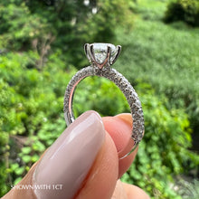 Load image into Gallery viewer, Moissanite Engagement Ring Lab Diamond Wedding Bands Where to buy Manila Philippines
