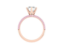 Load image into Gallery viewer, Moissanite engagement ring with pink diamonds Philippines
