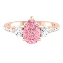 Load image into Gallery viewer, Siena Pavé Pear Rosé Pink Diamond
