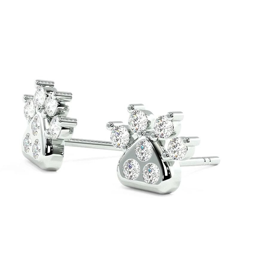 Load image into Gallery viewer, LUCCE ZAMPA™ Earrings 0.39ctw Lab Diamond 18K White Gold
