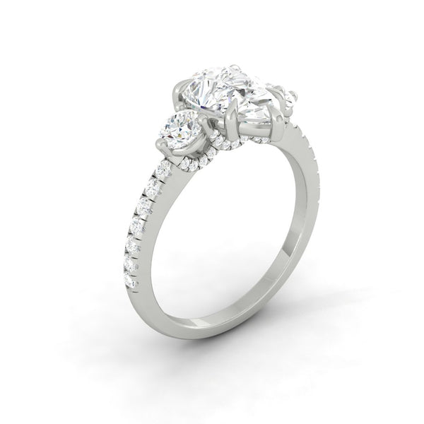 Lucce Siena Pavé Pear Diamond
