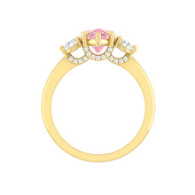 Load image into Gallery viewer, Pink Diamond Engagement Ring with Three Stone Design Philippines
