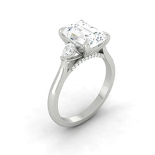 Load image into Gallery viewer, Lucce Sophia Emerald Lab Diamond 1.25ct D VVS2 Ex IGI 14K White Gold
