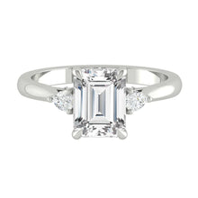 Load image into Gallery viewer, Lucce Sophia Emerald Lab Diamond 1.25ct D VVS2 Ex IGI 14K White Gold
