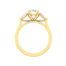 Load image into Gallery viewer, Lucce Sophia Luxe Oval Lab Diamond 1.50ct D VVS2 Ex IGI 14K Yellow Gold
