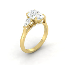 Load image into Gallery viewer, Lucce Sophia Luxe Oval Lab Diamond 1.50ct D VVS2 Ex IGI 14K Yellow Gold

