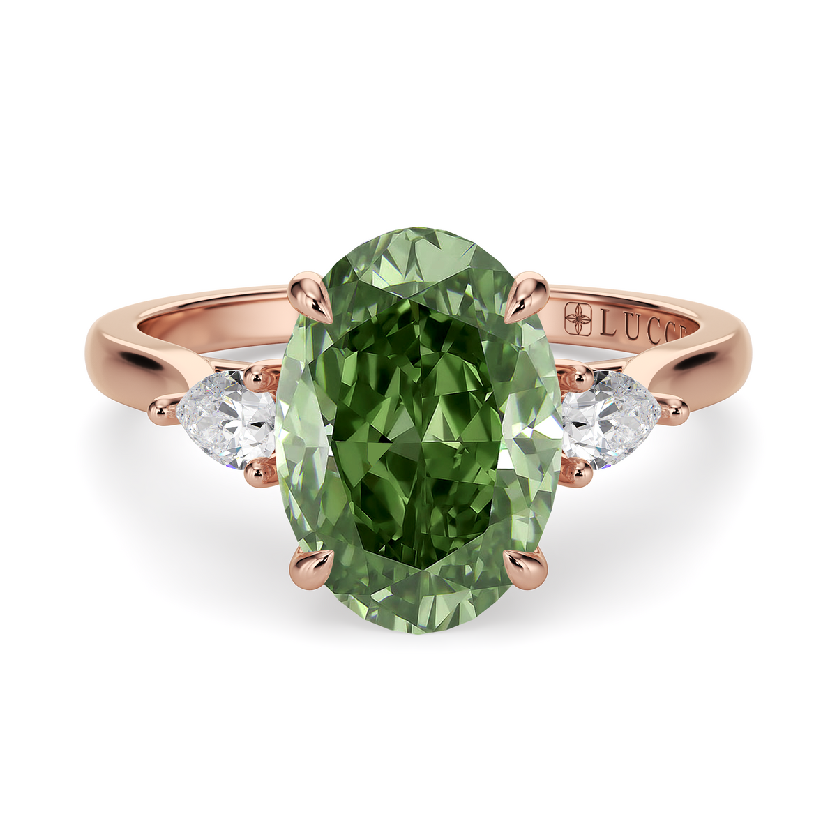 Load image into Gallery viewer, LUCCE SOPHIA™ Oval VERDANT™ Green Diamond
