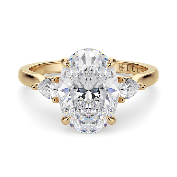 LUCCE SOPHIA™ Oval Natural Diamond 0.70ct I VS2 GIA 18K Yellow Gold