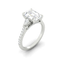 Load image into Gallery viewer, Sophia Pavé Emerald Moissanite
