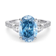 LUCCE SOPHIA™ Pavé Oval OCEAN™ Blue Diamond