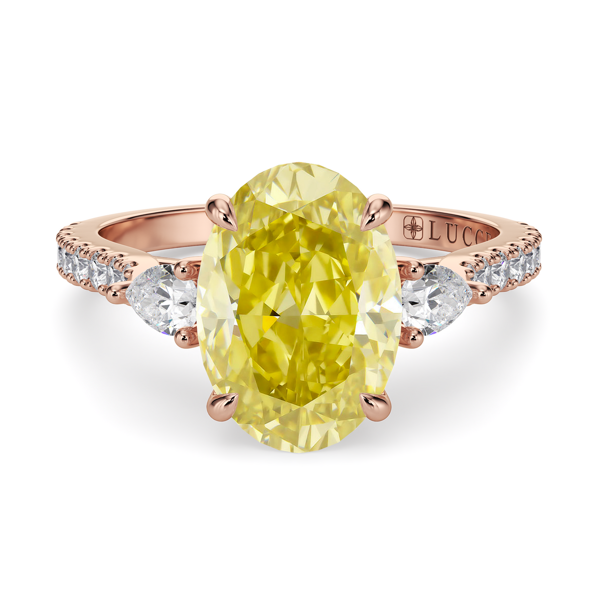 Load image into Gallery viewer, LUCCE SOPHIA™ Pavé Oval SUNBURST™ Yellow Diamond
