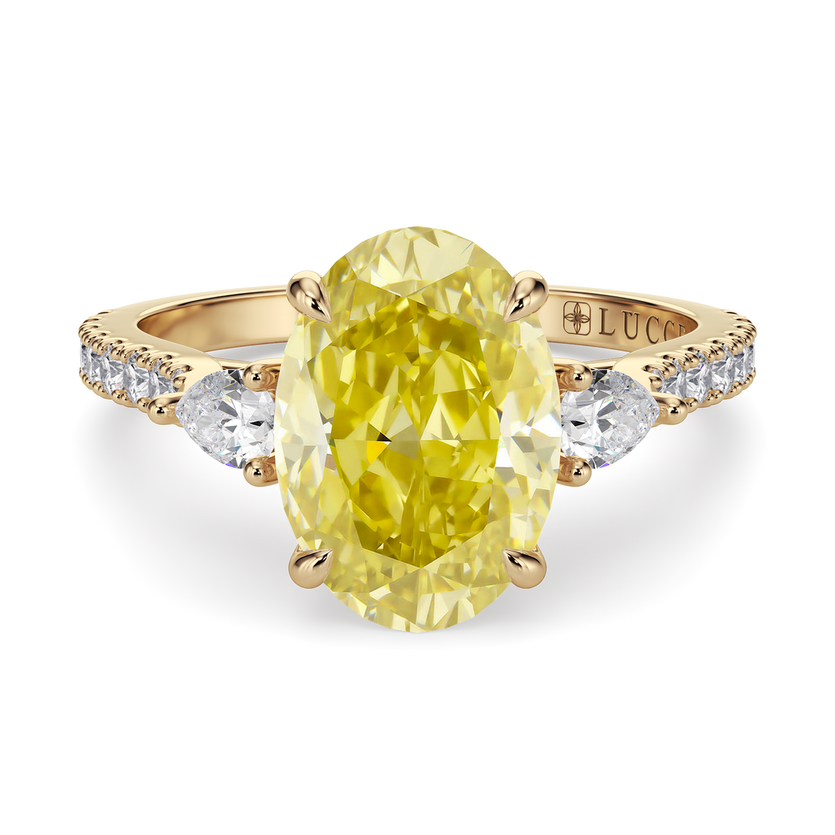 Load image into Gallery viewer, LUCCE SOPHIA™ Pavé Oval SUNBURST™ Yellow Diamond
