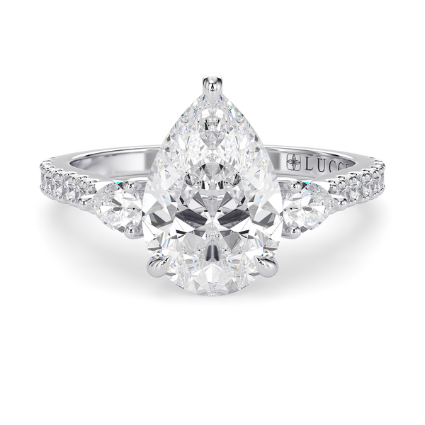 Lucce Sophia Pavé Pear Diamond