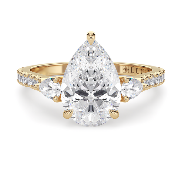 Lucce Sophia Pavé Pear Diamond