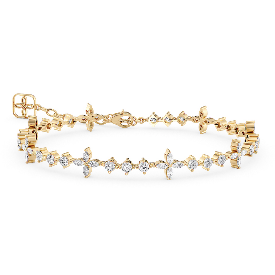 Load image into Gallery viewer, LUCCE CONSTANCE™ Ole Tennis Bracelet 2.24ctw Lab Diamond 18K Yellow Gold
