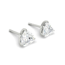 Load image into Gallery viewer, Lucce Jasmine Heart Stud 2.00ctw SUPERNOVA Moissanite 14K White Gold
