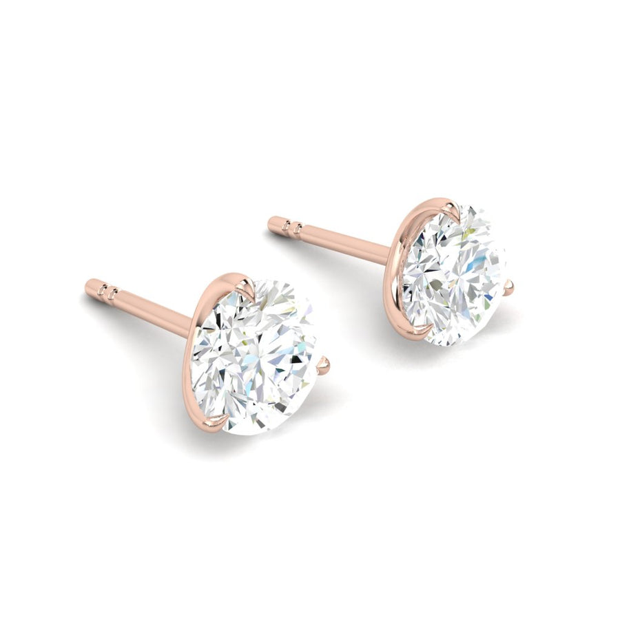 Load image into Gallery viewer, 3 prong Diamond earrings studs philippines
