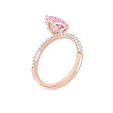 Load image into Gallery viewer, Lucia Luxe Pear Rosé Pink Diamond
