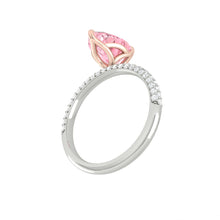 Load image into Gallery viewer, Lucia Luxe Pear Rosé Pink Diamond
