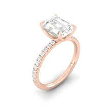 Load image into Gallery viewer, Lucia Pavé Emerald Moissanite
