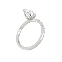 Load image into Gallery viewer, Lucia Pavé Pear Moissanite
