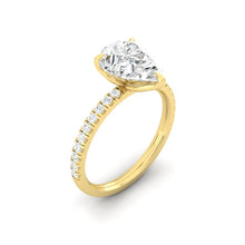 Load image into Gallery viewer, Lucia Pavé Pear Moissanite
