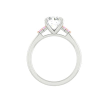 Load image into Gallery viewer, Pink Diamond Engagement Ring with accent stones Band
