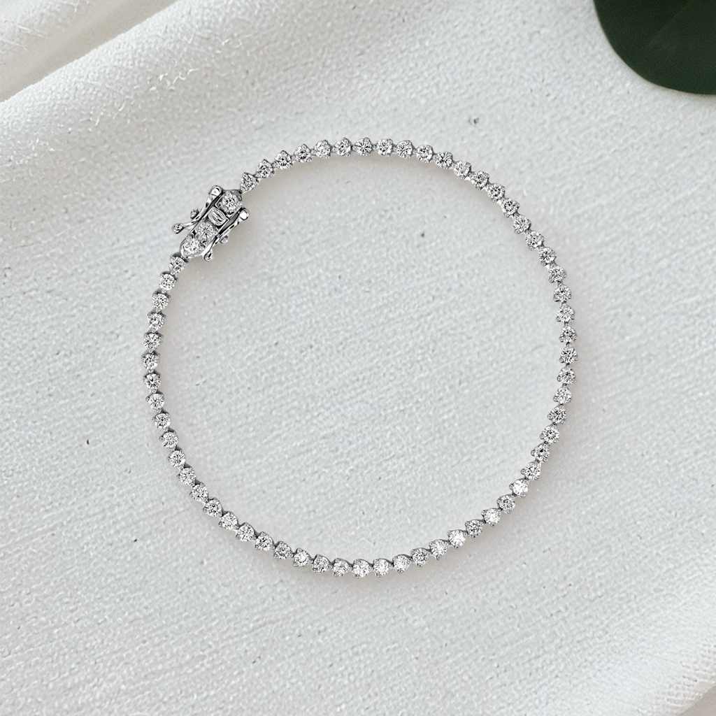 Load image into Gallery viewer, LUCCE TRINITY™ Tennis Bracelet 1.89ctw Natural Diamond Platinum
