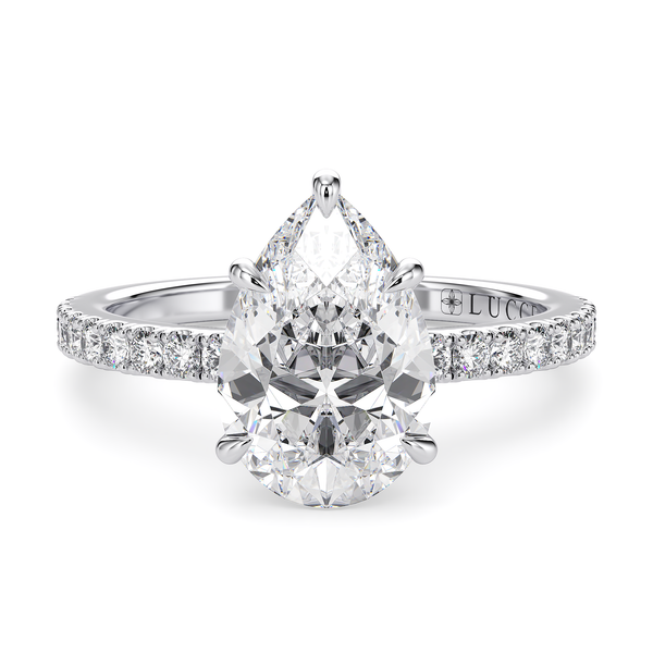 Lucce Verona Pave Pear Diamond