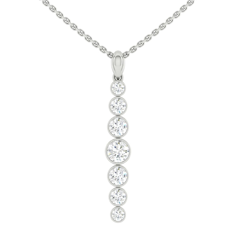 Carla Tapered Necklace Lab Diamond