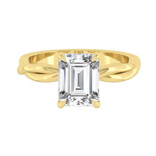 Load image into Gallery viewer, Fiore Solitaire Emerald Diamond
