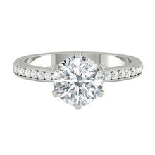 Load image into Gallery viewer, tiffany setting diamond ring platinum
