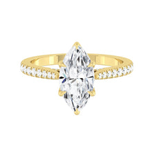 Load image into Gallery viewer, Azalea Pavé Marquise Moissanite
