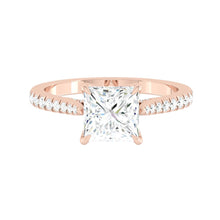 Load image into Gallery viewer, Azalea Pavé Princess Moissanite
