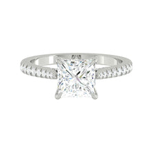 Load image into Gallery viewer, Azalea Pavé Princess Moissanite
