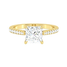 Load image into Gallery viewer, Azalea Pavé Princess Moissanite
