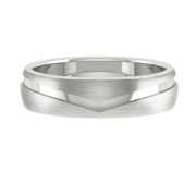 LUCCE CALEB™ Brushed 4mm 14K White Gold