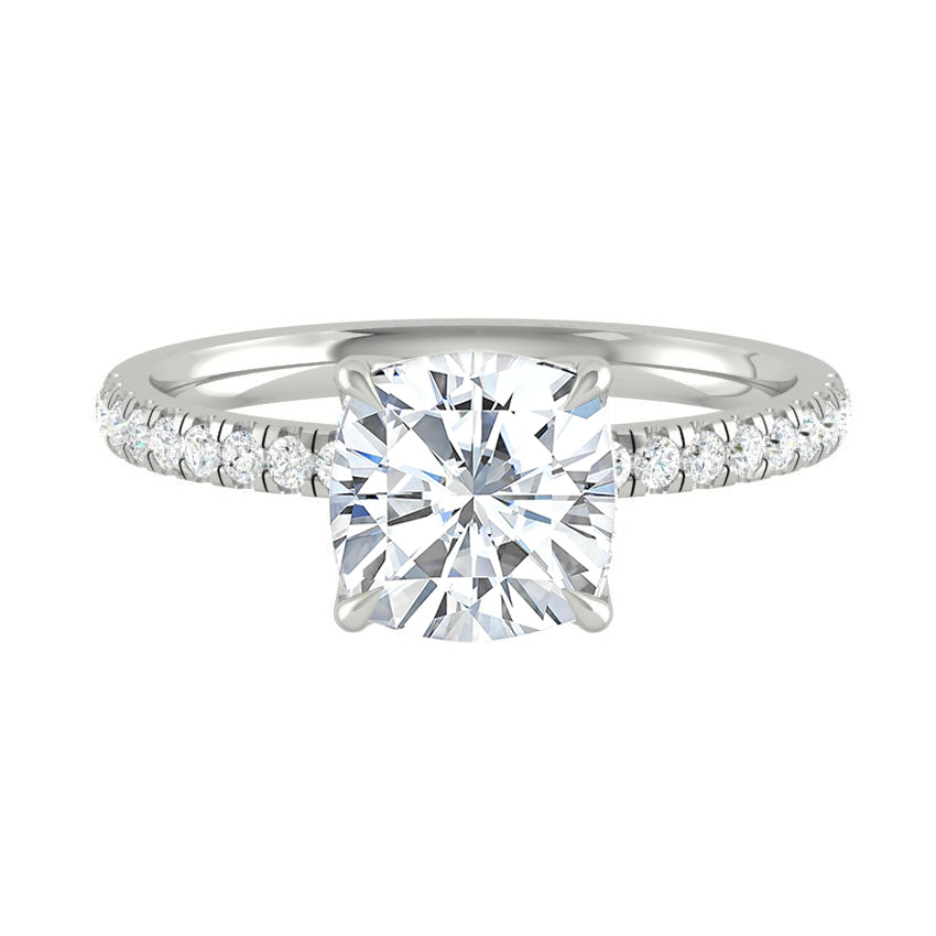 Lucia Pavé Cushion Diamond