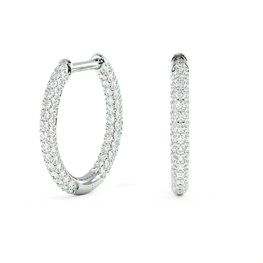 Maria Hoop Earrings Moissanite *new*