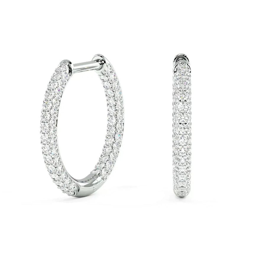 Load image into Gallery viewer, LUCCE MONTEVALLE™ Luxe Hoop Earrings Diamond

