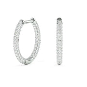 LUCCE MONTEVALLE™ Luxe Hoop Earrings Diamond